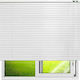 Tpster Blinds Shade Blind Aluminum White L100xH180cm 27808