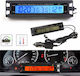Car Lighter Voltmeter and Thermometer Digital Instrument 12V/24V