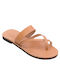 Women's sandals Climatsakis cross straps natural 051