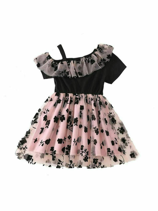 Stylish Floral dress - Black