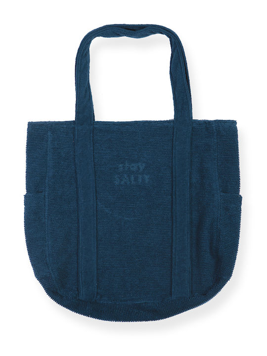Nef-Nef Homeware Salty Fabric Beach Bag Blue