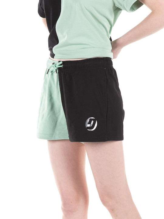 District75 Women's Sporty Shorts Black/Green