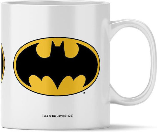 Batman Becher Keramik Weiß