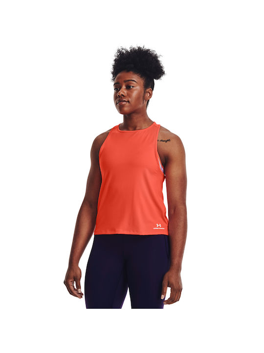 Under Armour Rush Energy Αμάνικη Γυναικεία Αθλητική Μπλούζα Πορτοκαλί