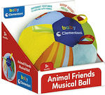 Baby Clementoni Ball Animal Friends Music Ball aus Stoff für 3++ Monate