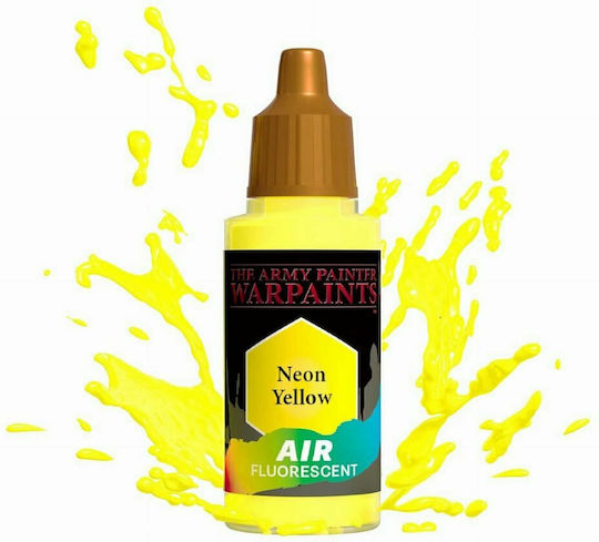 The Army Painter Air Fluorescent Model Making Paint Neon Yellow 18ml
