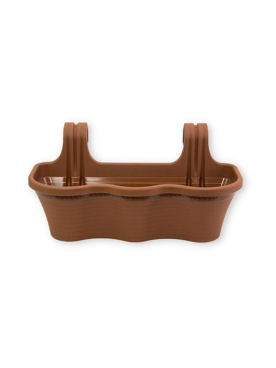 Viosarp Planter Box Hanging 53x25.5cm in Brown Color 5206753036265