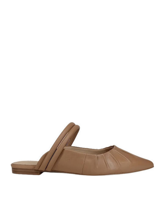 Guess Vivianas Flat Mules σε Μπεζ Χρώμα