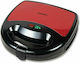 Heinner Sandwich Maker for 2 Sandwiches 750W Red