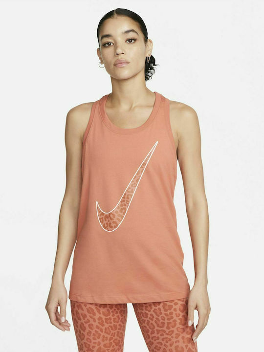 Nike Spring One Hook Women's Athletic Cotton Blouse Sleeveless Madder Root
