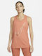 Spring One Hook Women's Summer Cotton Sleeveless Blouse Madder Root