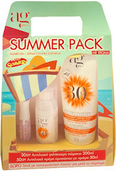 Ag Pharm Summer Pack Hello Summer Tinted Set cu Cremă de față pentru protecție solară & Loțiune de corp pentru protecție solară