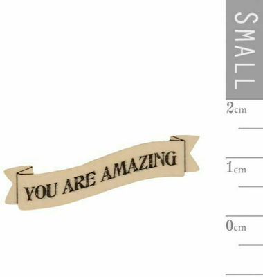 Synchronia You are amazing Wooden Decorative Magnet 5x1.3cm