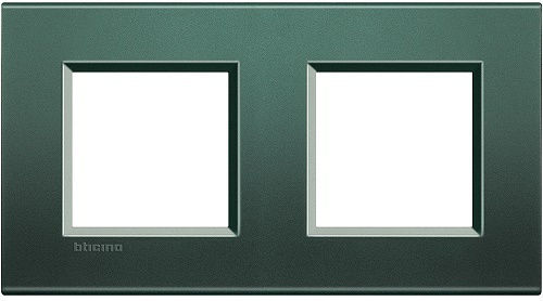 Legrand Living Light Switch Frame 2 Positions Horizontal Installation in Green Color LNA4802M2PK