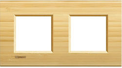 Legrand Living Light Schalterrahmen 2-fach Hori...