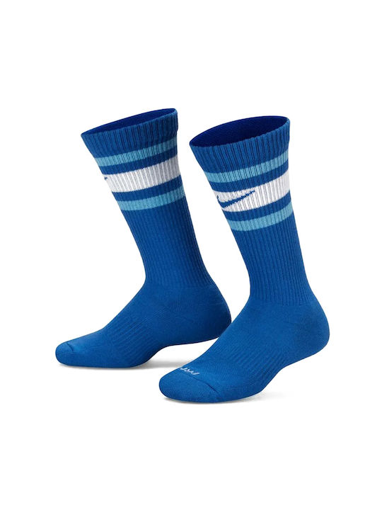 Nike Everyday Plus Cush Αθλητικές Κάλτσες Μπλε 3 Ζεύγη
