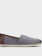 Chambray Fabric Men's Espadrilles in Gray Color