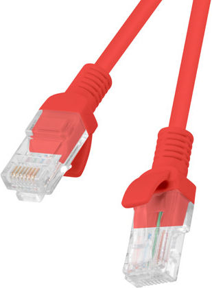 Lanberg U/UTP Cat.6 (Gigabit) Καλώδιο Δικτύου Ethernet 10m Κόκκινο