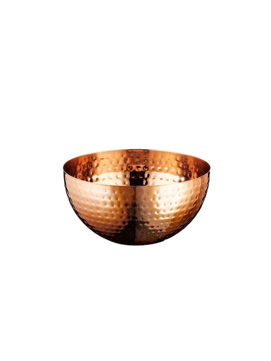 Leone Fruit Bowl Inox Copper 15x15x8cm