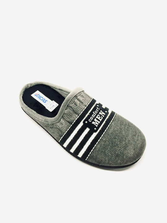 Dicas Men's Slipper Gray