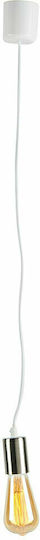 Country Casa Pendant Light White 6.5x80cm