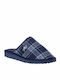 SABINA SA158 BLUE PLAID SLIPPERS