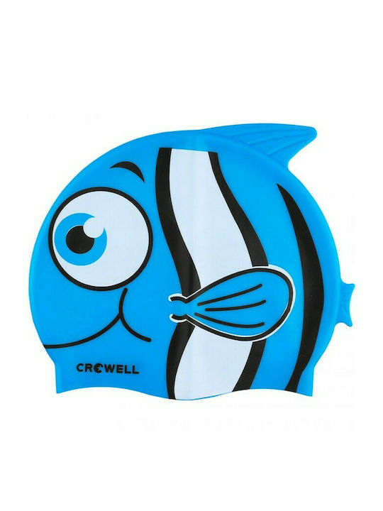 Crowell Nemo Σκουφάκι Κολύμβησης Παιδικό από Σιλικόνη Μπλε