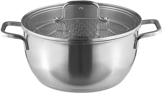 Pal Titanium Pro Stainless Steel Fryer Pot 4.5lt 24cm Pal Titanium Pro Stainless Steel Fryer Pot 4.5lt 24cm