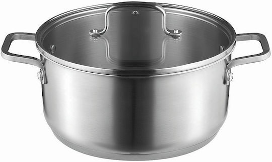 Pal Titanium Pro Βαθιά Ανοξείδωτη Κατσαρόλα 7lt / 28cm