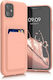 Forcell Card Back Cover Σιλικόνης με Υποδοχή για Κάρτες Κοραλί (iPhone 11)