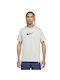 Nike Herren Sport T-Shirt Kurzarm Gray