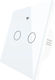 MOES Recessed Touch Wall Switch Wi-Fi Lighting Two-Way with Frame White