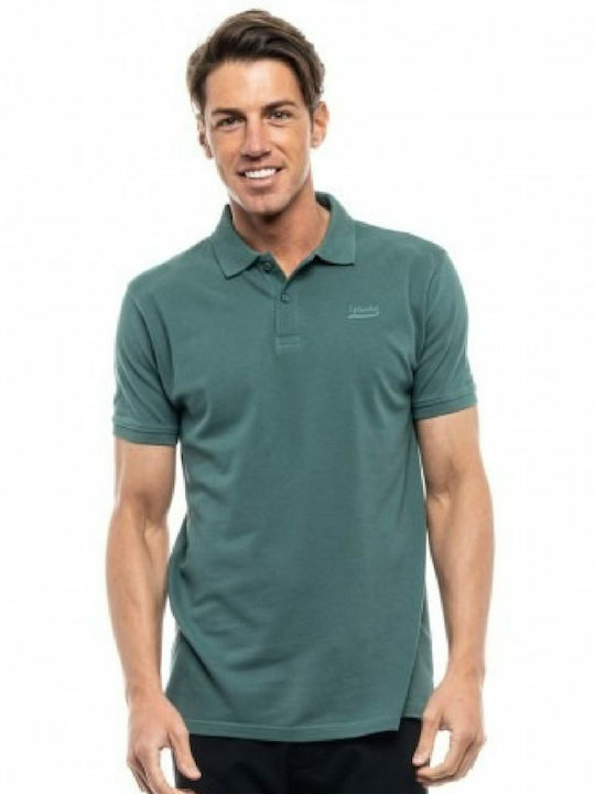 Splendid Men's Short Sleeve Blouse Polo Green