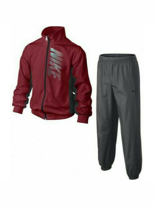 Nike Kids Sweatpants Set Burgundy 2pcs