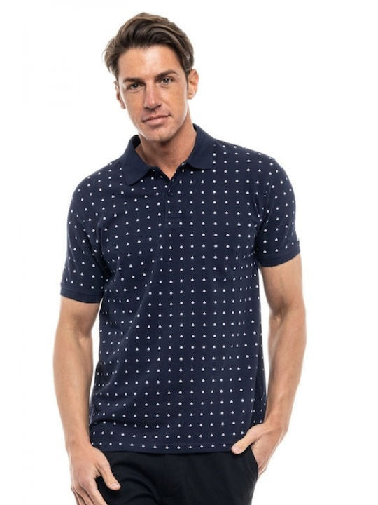 Polo Short Sleeve Navy Blue Blouse