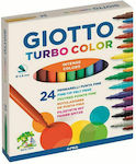 Giotto Turbo Drawing Markers Set 24 Colors 000417000