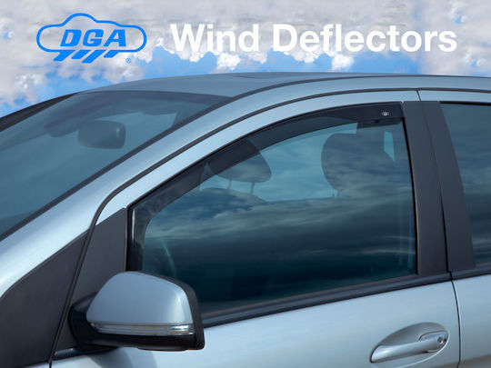DGA Set of Windbreakers Front Car Dark Fime for Mercedes-Benz A Class 2pcs
