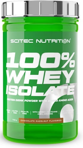 Scitec Nutrition 100% Whey Isolate Protein Whey Gluten Free with Flavor Chocolate Hazelnut 700gr