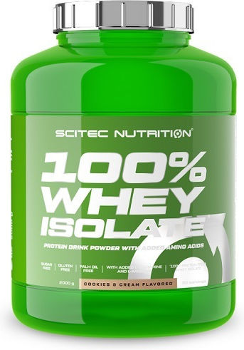 Scitec Nutrition 100% Whey Isolate Protein Whey Gluten Free with Flavor Cookies & Cream 2kg