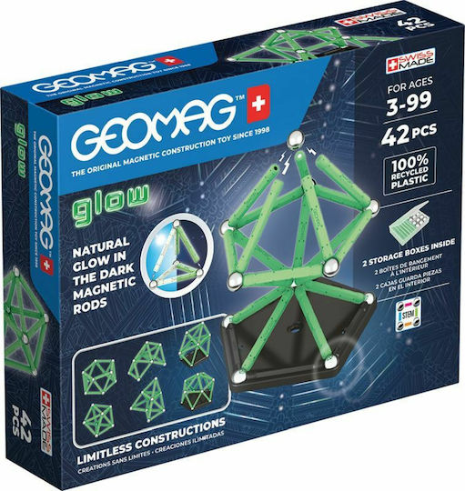 Geomag Μαγνητικό Παιχνίδι Κατασκευών Glow για Παιδιά 3+ Ετών 329