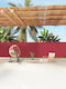 vidaXL Garden Sideway Sunshade Roller Red 1.6x12cm