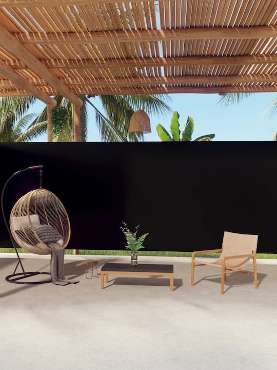 vidaXL Seitenrolloschatten Garten Black 2.2x10m