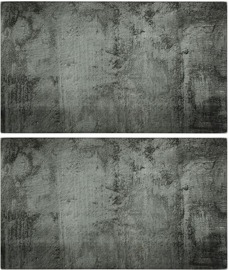 vidaXL Σετ Επιφάνεια Κοπής Γυάλινη 52x30cm