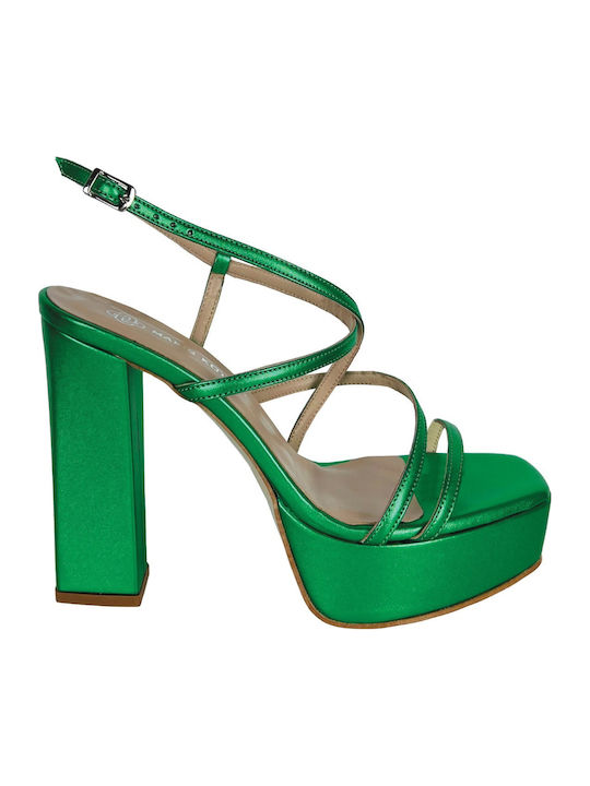 Makis Kotris Leather Sandals Green