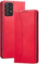 Bodycell PU Leather Synthetic Leather Wallet Red (Galaxy A53)