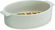 Viosarp Vas Oval Rezistent La Căldură Ceramic 24x16x5.8cm Alb