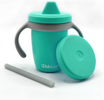 Bbluv Educational Sippy Cup Silicone with Handles Aqua for 4m+m+ 240ml