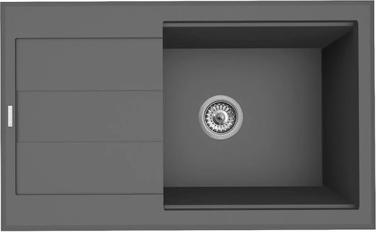 Pyramis Sparta Plus Lux 1B 1D Drop-In 78x48cm Graphit Carbon