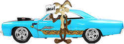 Jada Toys Looney Tunes: Wile E. Coyote & 1970 Plymouth Road Runner Fahrzeug Figur im Maßstab von 1:24