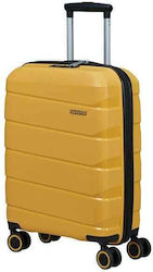 American Tourister Air Move Spinner Cabin Travel Suitcase Hard Yellow with 4 Wheels Height 55cm